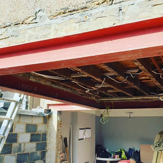 RSJ Beam Installation and house renovation
